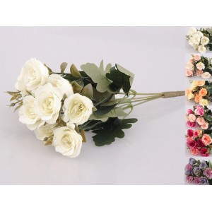 Dekoracyjny bukiet róż, sztuczna roślina do wnętrz.