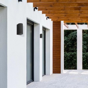 Eko-Light Kinkiet zewnętrzny OVALIS 2xGU10 max. 10W LED IP44 czarny