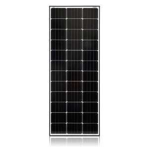 Czarny panel słoneczny t.b.t. do systemów fotowoltaicznych.