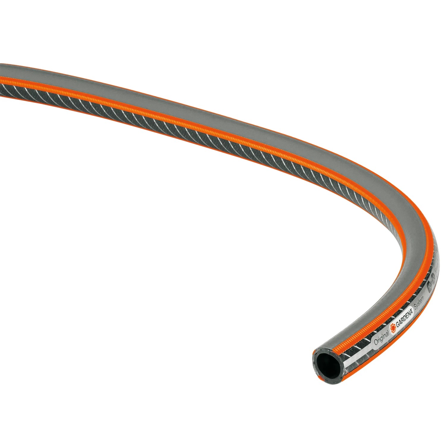 Wąż ogrodowy Gardena Comfort High Flex, Ø 13 mm, 20 m, z PowerGrip, szary/pomarańczowy.