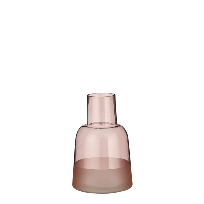 Wazon szklany 24 cm różowy