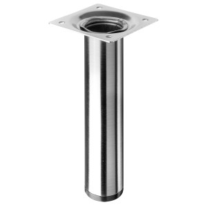 Noga do stołu Hettich, Ø 30 mm, wys. 150 mm, wygląd stali nierdzewnej, do mebli.