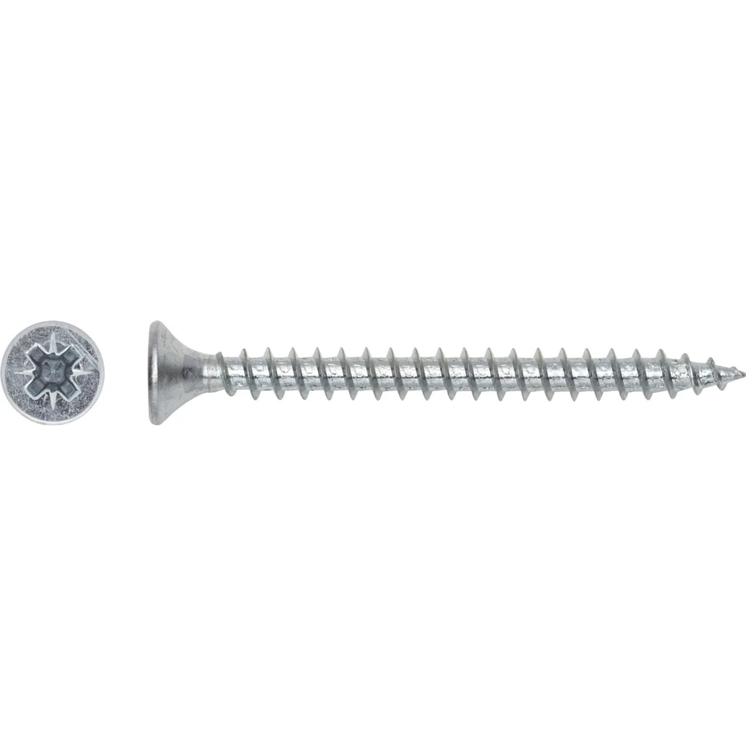 LUX-TOOLS Wkręt uniwersalny z łbem stożkowym płaskim TX 5 mm x 45 mm ocynk 10 sz
