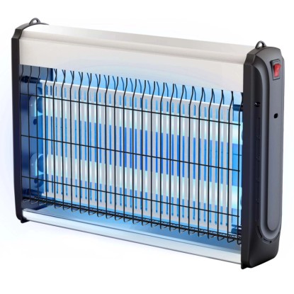 Lampa owadobójcza aluminiowa UV-A M 2x8 W - 27 x 35,6 x 7 cm