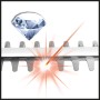 Ostrza elektrycznych nożyc do żywopłotu Einhell GH-EH 4245, cięte laserowo i szlifowane diamentem.