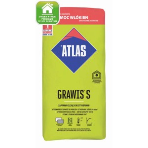 ATLAS GRAWIS S Zaprawa klejąca do styropianu, widok worka.