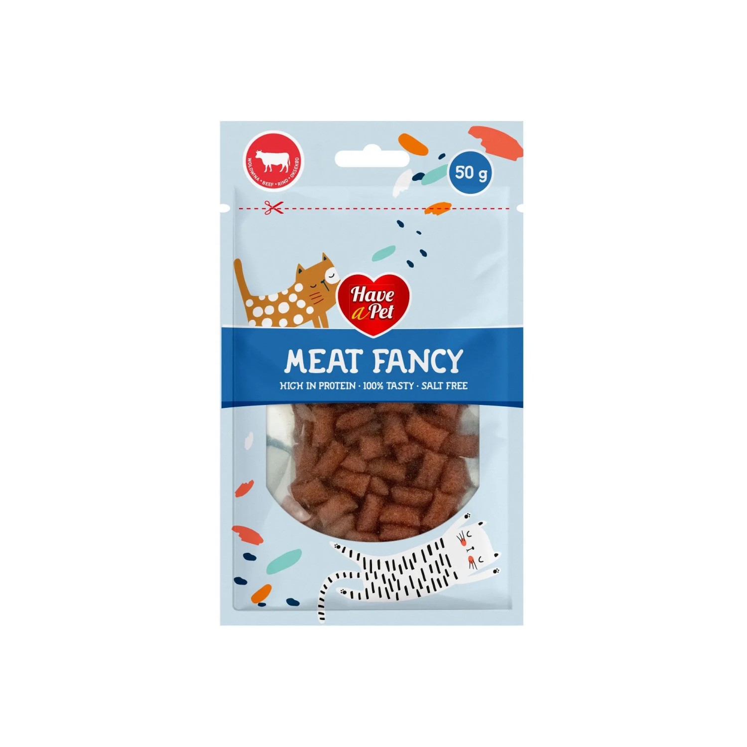 Przekąska dla kotów Fancy poduszeczki wołowina 50 g