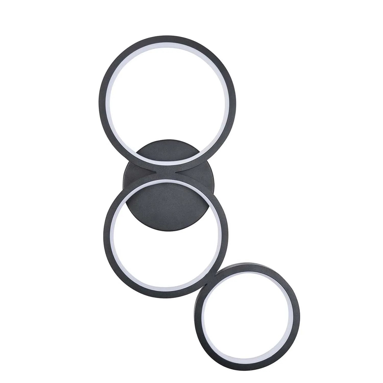 Goldlux Lampa ścienno-sufitowa LED FLAMENCO 23W 4000K 3600lm czarna