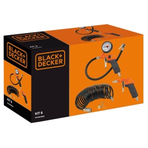 Black+Decker Kompresor olejowy 24L 8 bar + akcesoria pneumatyczne