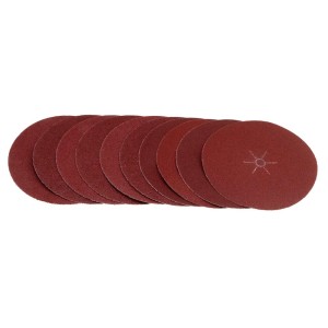 Zestaw tarcz szlifierskich LUX do wiertarek, 125 mm, grube, 10 sztuk do drewna i metalu.