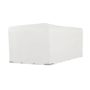 Białe przykrycie do przyczepy, akcesoria do przyczep.