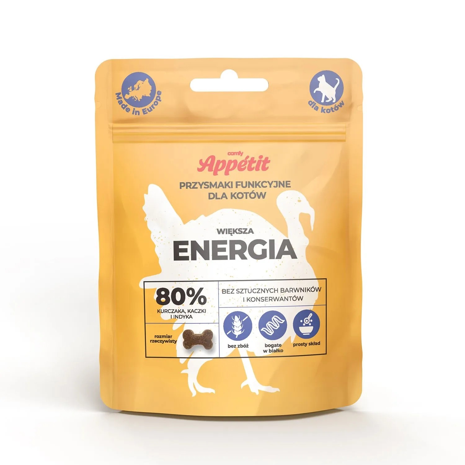Comfy Przekąska dla kotów energia 70 g