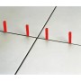 LUX Kliny do płytek 5 mm Classic między białymi płytkami dla równych spoin.