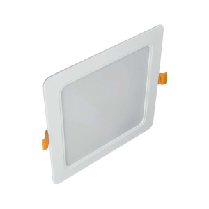 Kwadratowa, biała lampa sufitowa LED Plafony.
