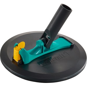Szlifierka okrągła Wolfcraft Ø 225 mm z mocowaniem na rzep do siatki ściernej, kolor: czarny/turkusowy/żółty