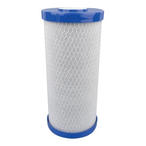 t.b.t. filtr do wody do systemów filtracyjnych, biały wkład filtra z niebieską pokrywką.