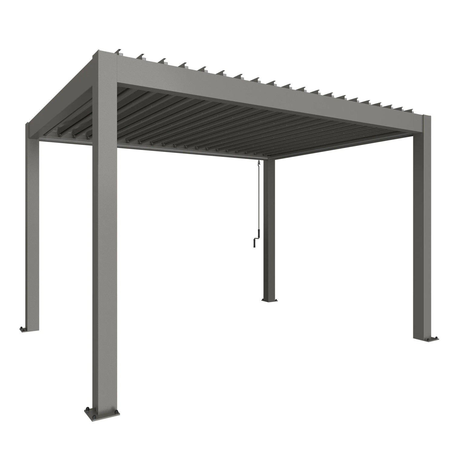 Biohort Pergola 255 cm x 404,5 cm x 312 cm kwarc-szary metalik