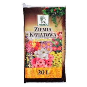 Worek ziemi kwiatowej (20L) z motywem kwiatowym, kategoria: Ziemie do kwiatów