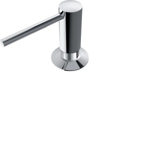 t.b.t. dozownik do mydła chromowany, widok z góry.