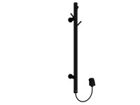 Instal Projekt Grzejnik elektryczny Tubie czarny mat 32 W 60 cm