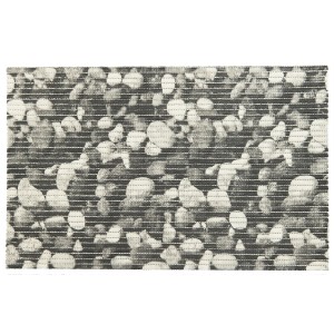 Dywanik łazienkowy t.b.t. we wzór kamieni, szary/biały. Dywaniki i maty łazienkowe.