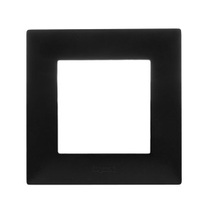 Czarna ramka t.b.t. do włączników i gniazdek.