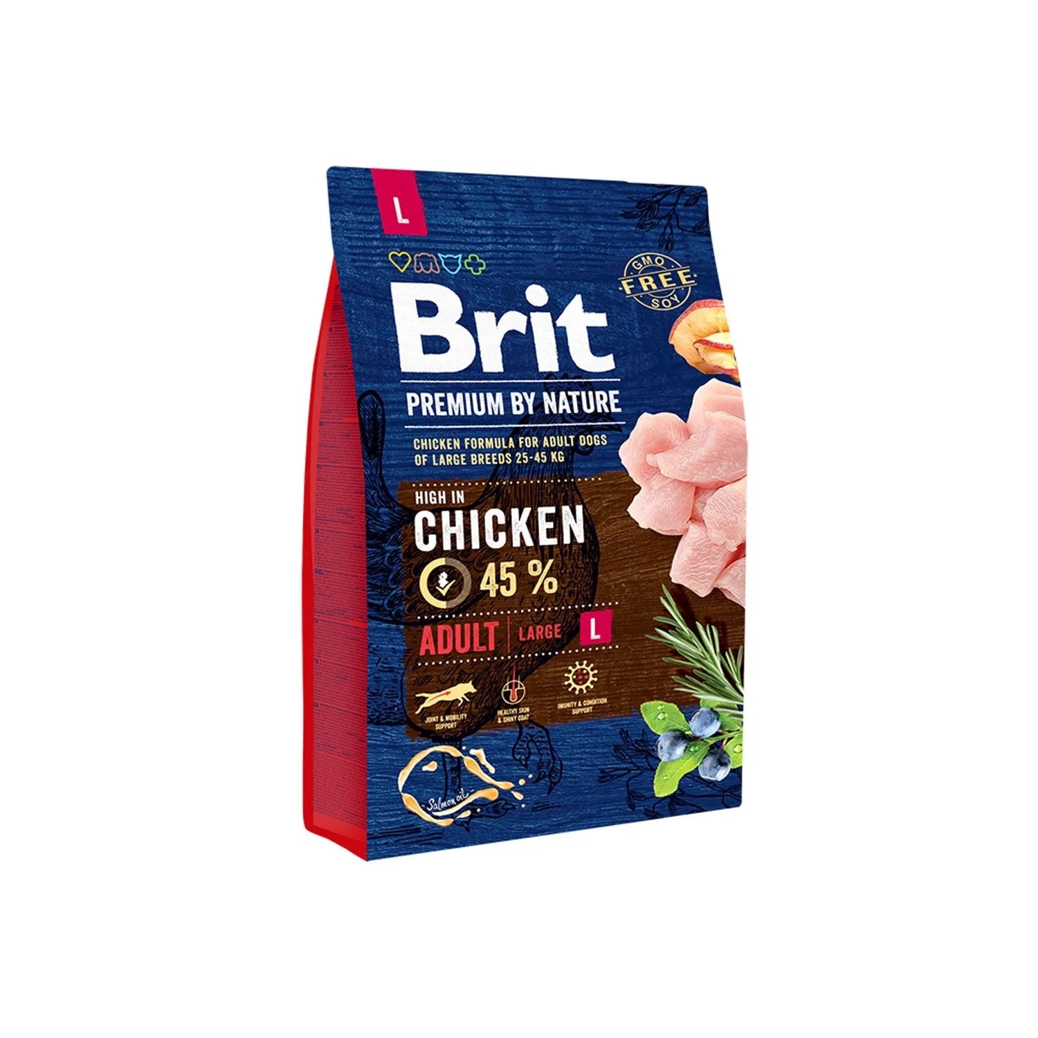 Brit Premium by Nature L Adult Sucha karma dla psów, z kurczakiem 3 kg