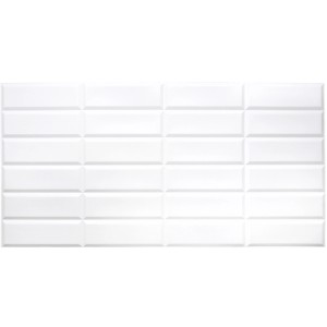 Białe panele ścienne t.b.t. w stylu metro do dekoracji ścian.