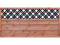 Płot ażurowy Duo natur/antr - 180 x 90 cm