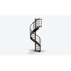 Dolle Schody spiralne CambridgeL 140 buk lakierowane czarne max.H315