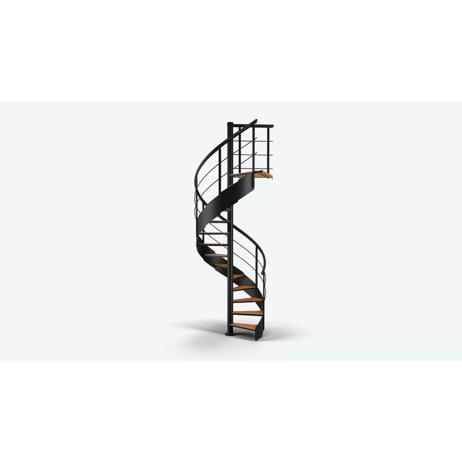 Dolle Schody spiralne CambridgeL 140 buk lakierowane czarne max.H315