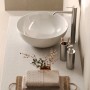 Umywalka Flat 1 biała połysk nablatowa okrąg 42_2