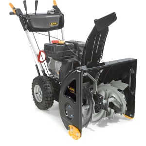 Spalinowa odśnieżarka Alpina AS 56 P o szerokości odśnieżania 56 cm z ząbkowanym świdrem.