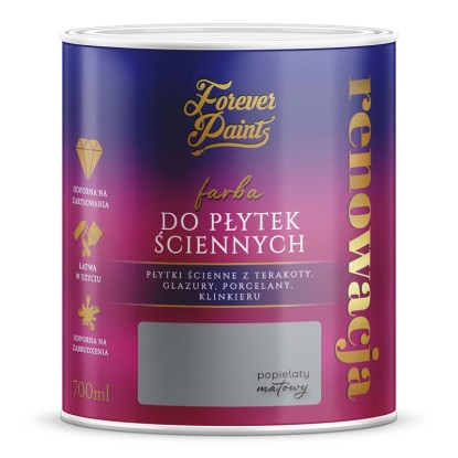 Farba Forever Paints do płytek ściennych popielata 0,7L