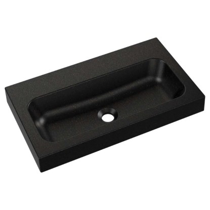 Umywalka MILET Granitowa gold black 35 x 61 x 9 cm