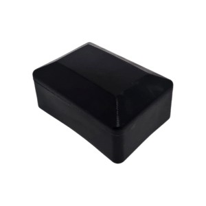 Daszek na słupek ogrodzeniowy czarny - 4 cm x 6 cm