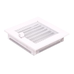 Nordflam Kratka biała z żaluzją 17x17