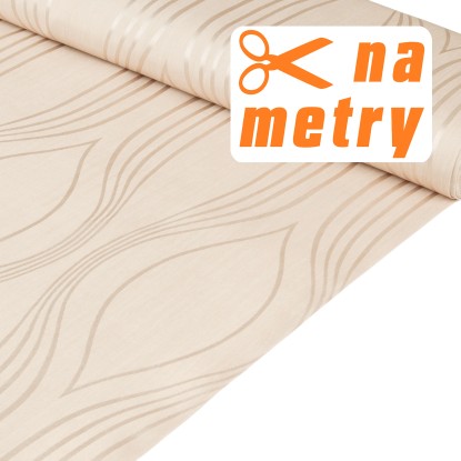 S.I.C Tkanina żakardowa ecru 145 cm