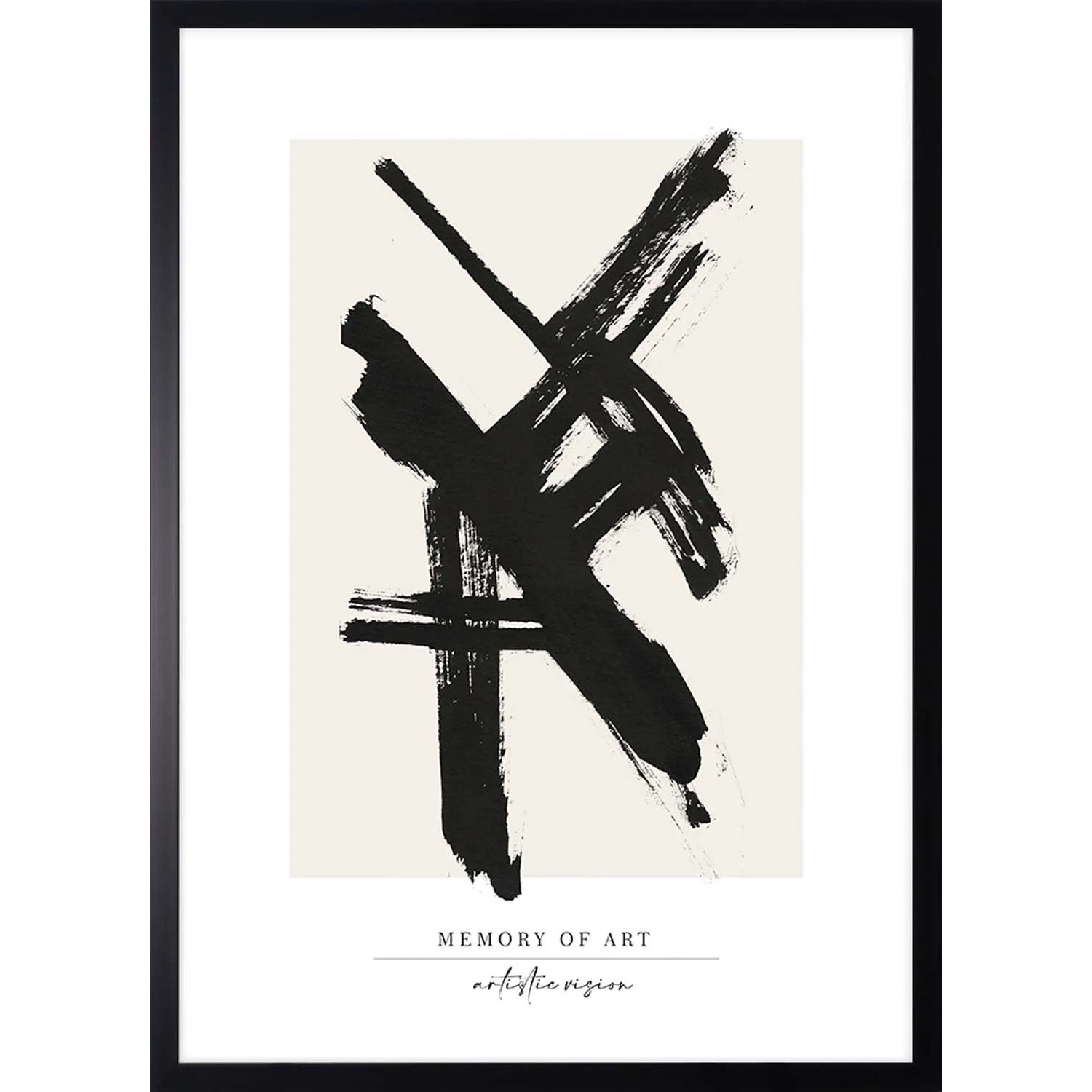 ARS LONGA Obraz BLACK ABSTRACT no.2 53 x 73 cm