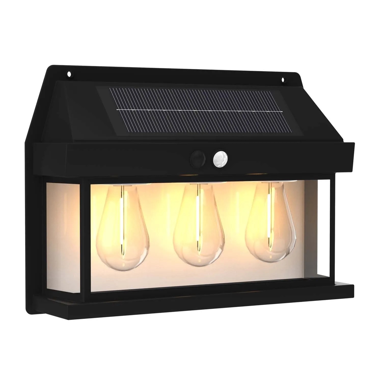 Düwi Kinkiet solarny TALIN 3 SOLAR PIR Sensor 2700K 3x90lm czarny