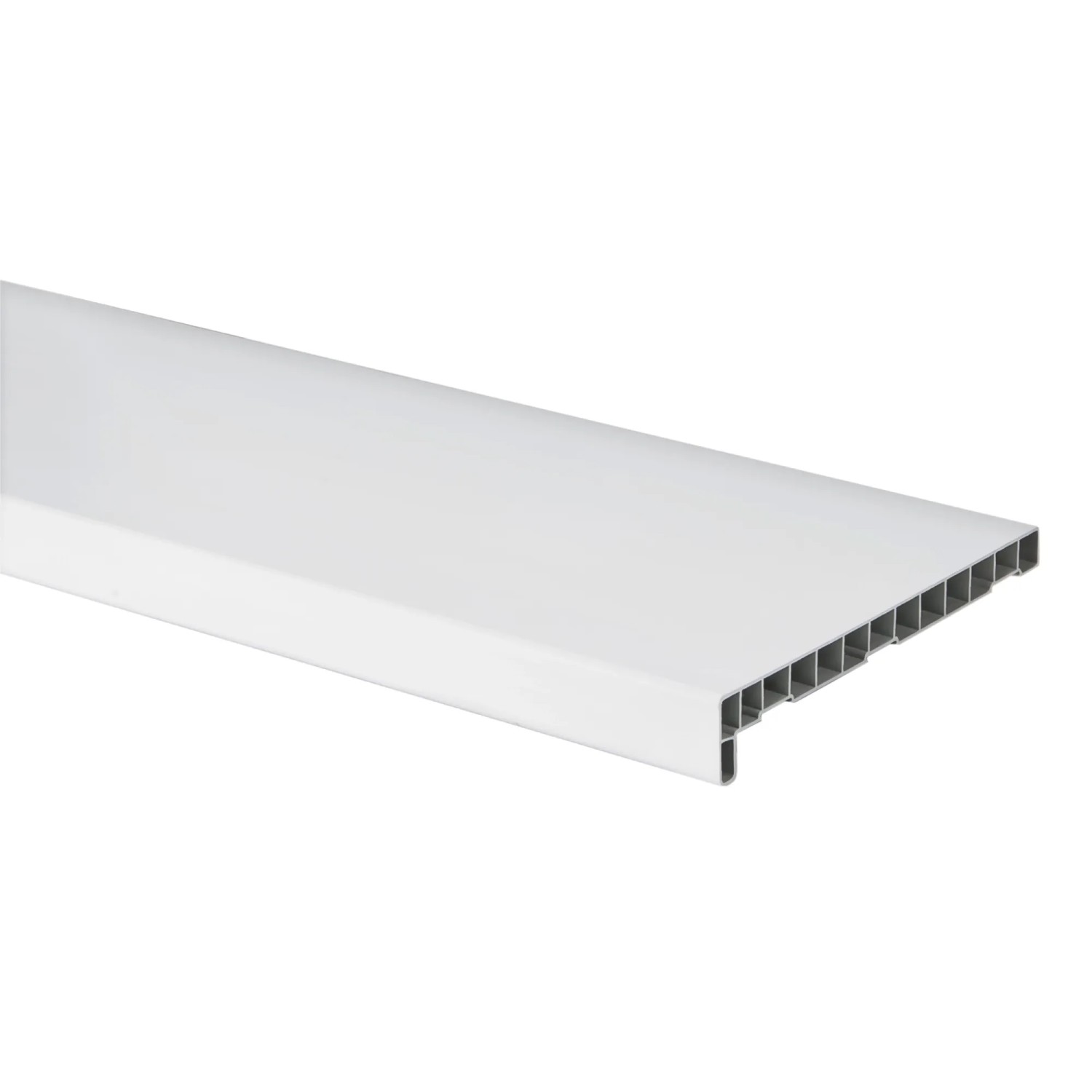 Parapet wewnętrzny PVC biały, 186 cm x 25 cm x 4,2 cm