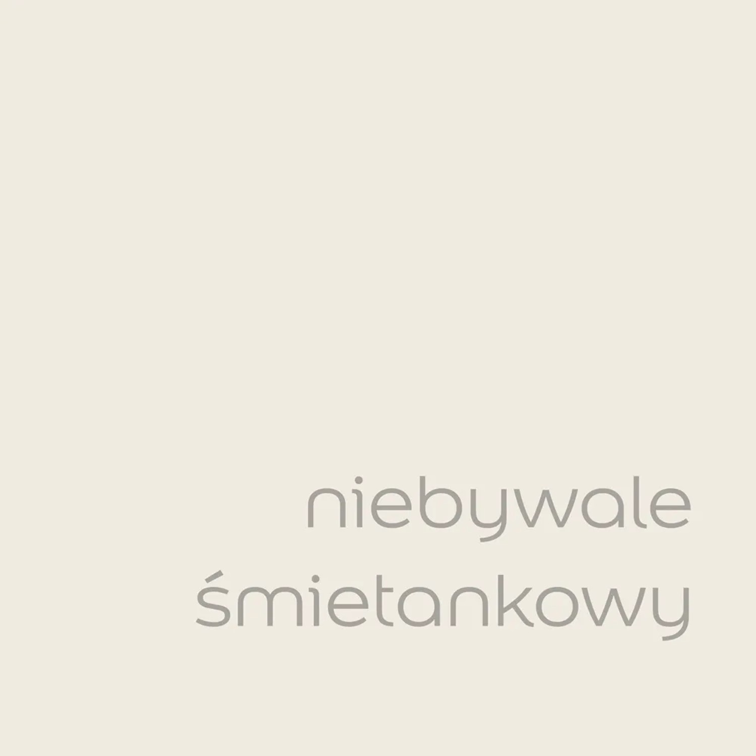 Próbka koloru farby do ścian t.b.t. w kolorze kremowej bieli.