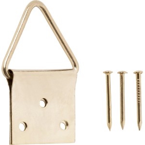 LUX mosiężne składane oczka, rozmiar 5, 6 sztuk, z kołkami do zawieszania obrazów.