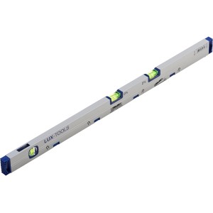 Poziomica LUX Comfort, 80 cm, z 3 libellami do precyzyjnego pomiaru.