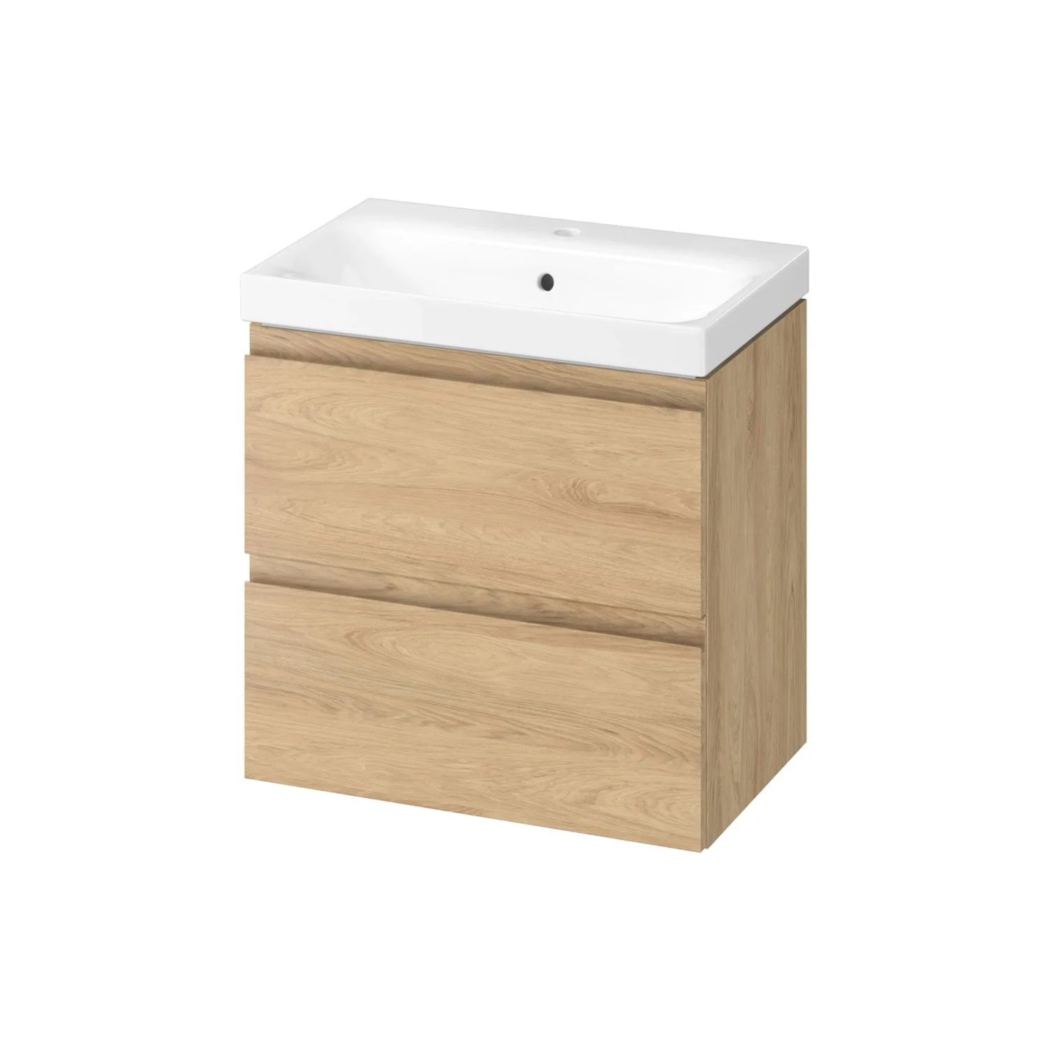 Cersanit Zestaw Moduo Slim szafka + umywalka 60 dąb hikora 57x59,4x37