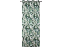 Zasłona CALATEA na przelotkach 140 cm x 250 cm zielona