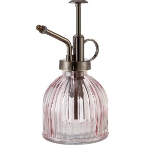 t.b.t. Szklany spryskiwacz do kwiatów z metalową pompką.