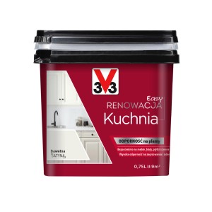 V33 Farba do kuchni, farba renowacyjna do kuchni, kolor bawełna satyna, 0,75L