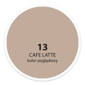 Próbka koloru t.b.t. nr 13 Cafe Latte, odcień farby do ścian.