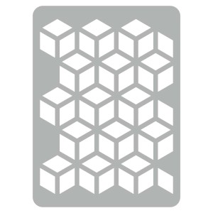 t.b.t. szablon ścienny z wzorem kostek do kreatywnej aranżacji ścian.
